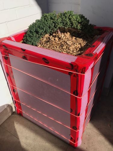 Customer photo review of 18″ x 18″ Planter Box 24" Tall