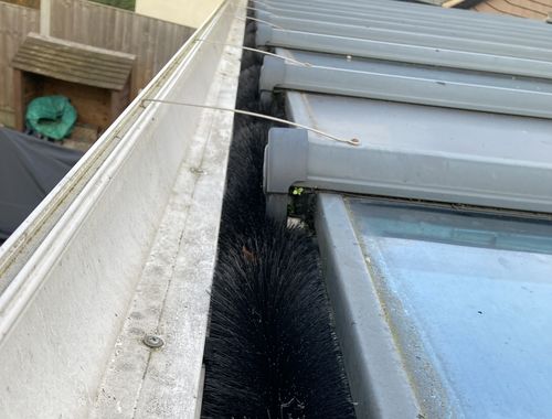 Customer photo review of Hedgehog Gutter Brush 100mm x 4m - Black