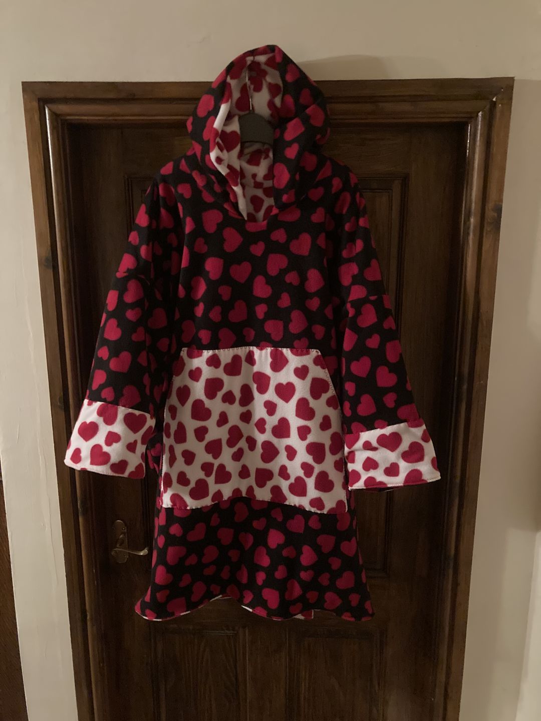 Customer photo review of All Over Hearts Anti Pill Polar Fleece Fabric
