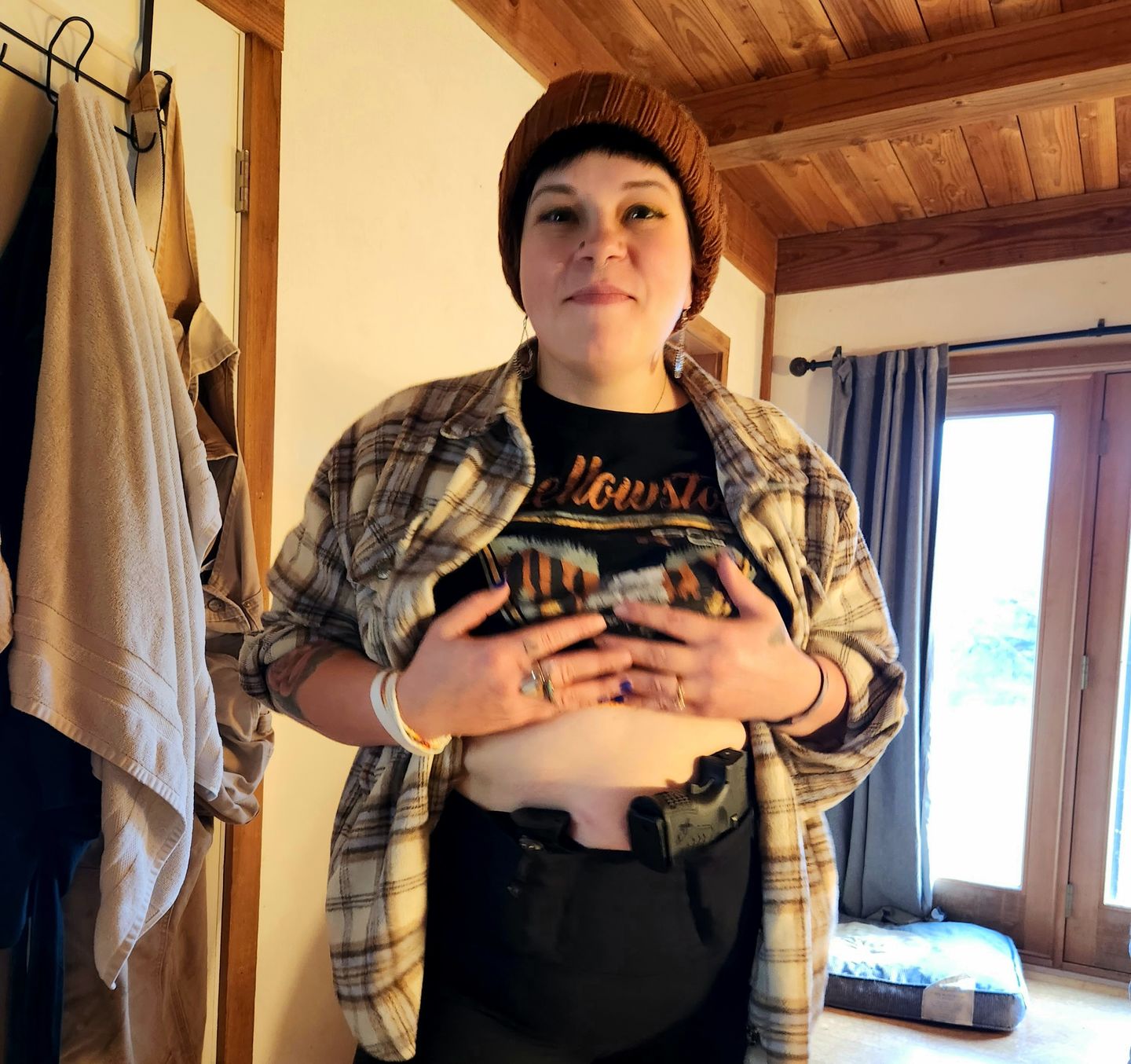 Customer photo review of CC Legging - Ambidextrous design (no pockets) - Black