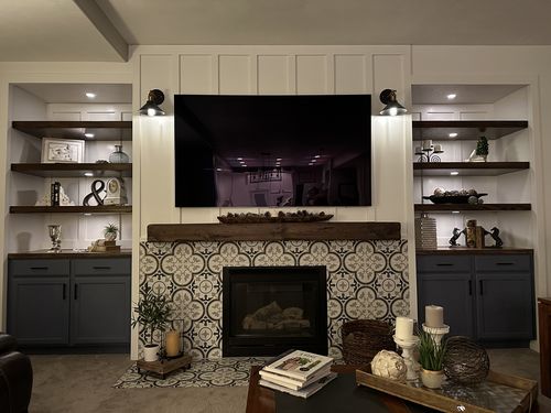 Customer photo review of Rustic Mantels