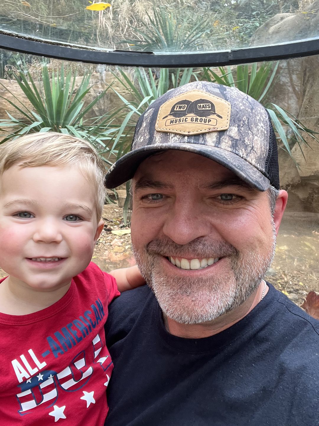 Customer photo review of 112P Camo Custom Leather Patch Hat