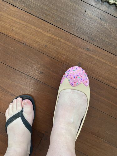 Customer photo review of Bake-A-Shoe Sprinkle Flat - Customer's Product with price 90.00 ID TwWMyRtKX2CZlhUbLiS1Fy7Y