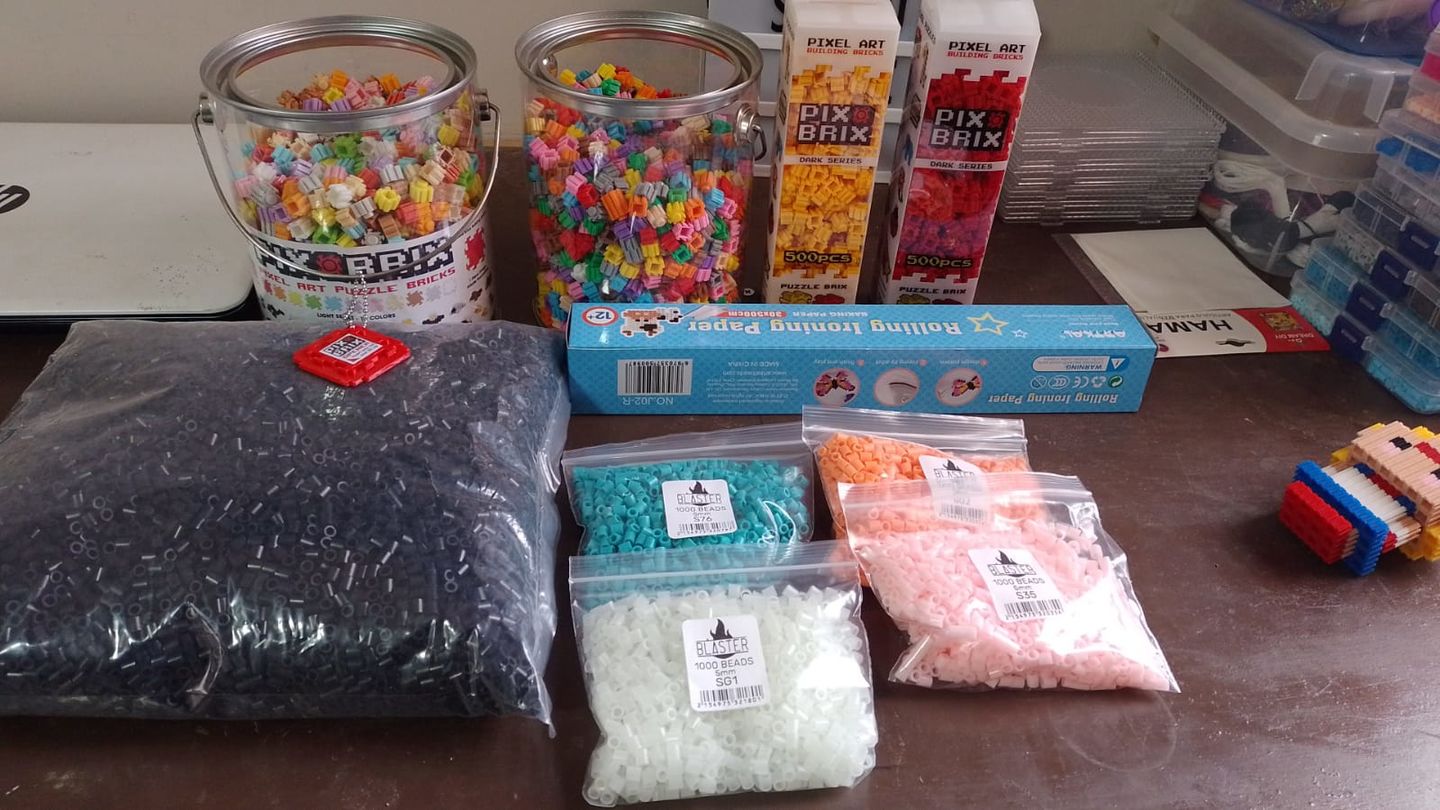 Customer photo review of Contenedor Mix de 1.500 Blocks - Pix Brix