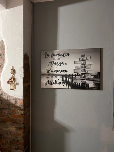 Customer photo review of TELA PERSONALIZZATA "TRAMONTO AL MOLO"