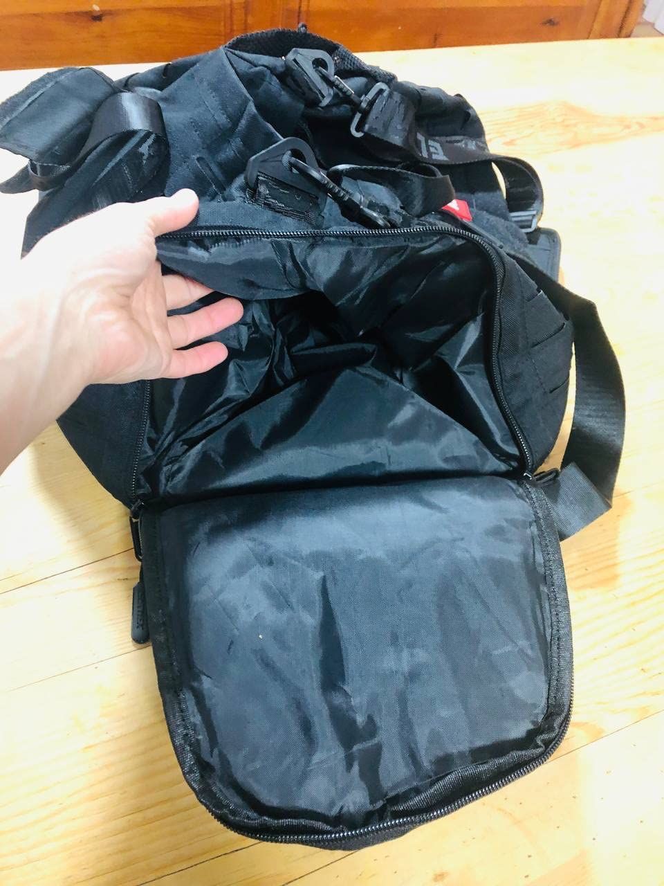 Customer photo review of Mochila Duffel Capacidad de 45L