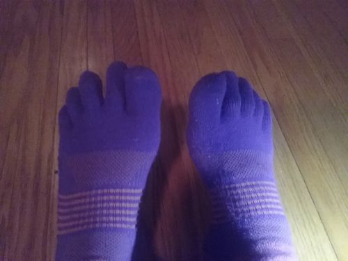 Customer photo review of Trail Midweight Mini-Crew by Injinji
