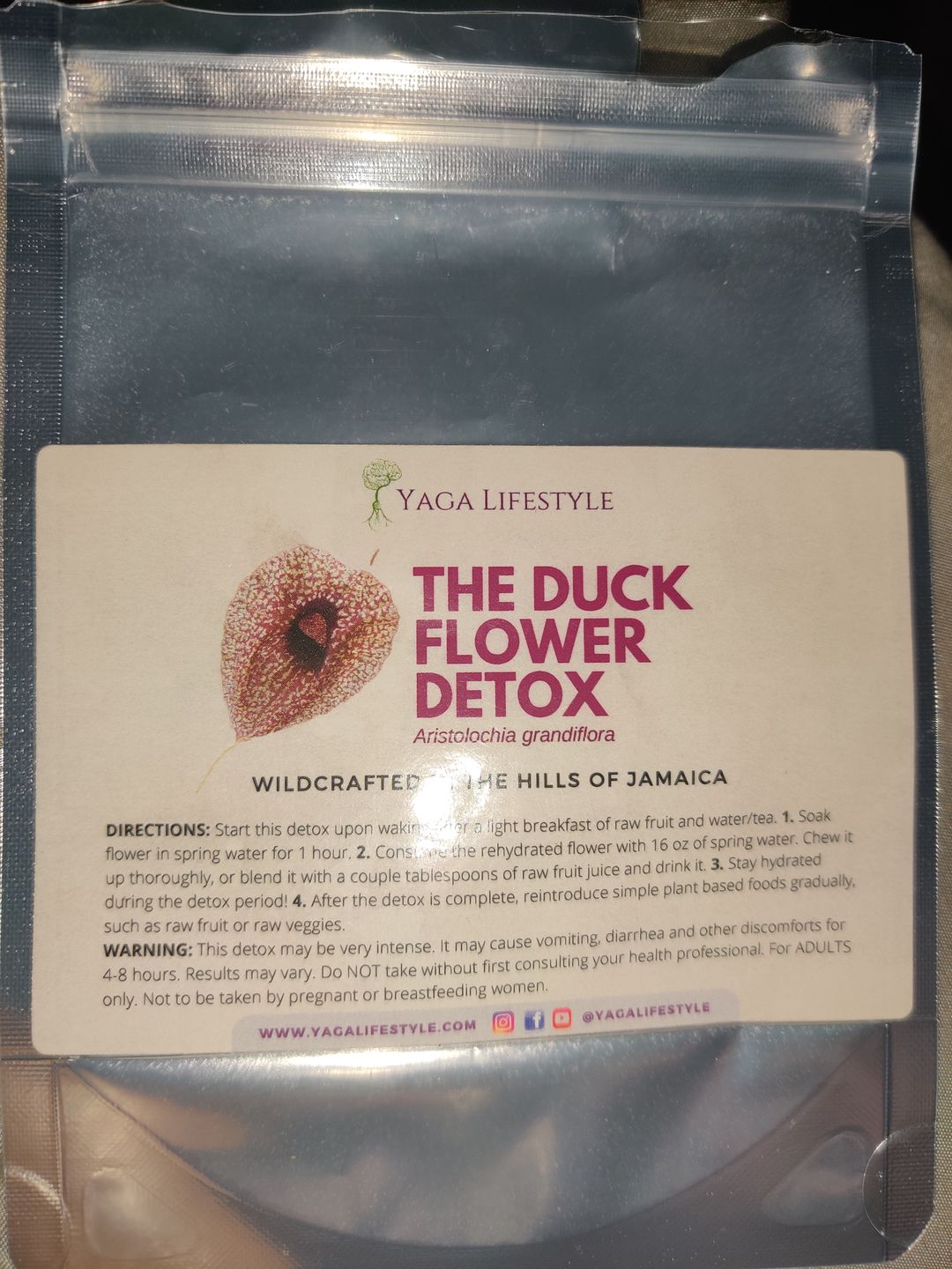 Customer photo review of Duck Flower Detox - Flor de Pato, Palo Guaco, Dr Sebi Approved Alkaline Herbal Cleanse