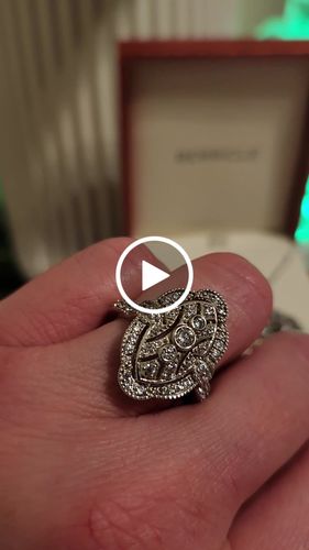 Customer video review of Navette Art Deco CZ Ring in Sterling Silver