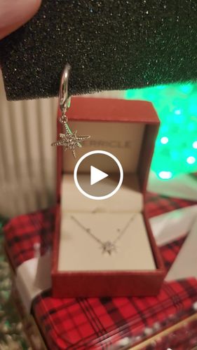 Customer video review of Starburst CZ Rolo Chain Bracelet in Sterling Silver