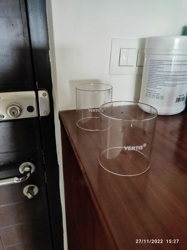 Customer photo review of Glass Lamp Cover / Wind Protector For Diya