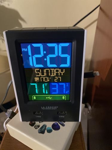 Customer photo review of Alarm Clock & Weather (With 2 Charging Ports)