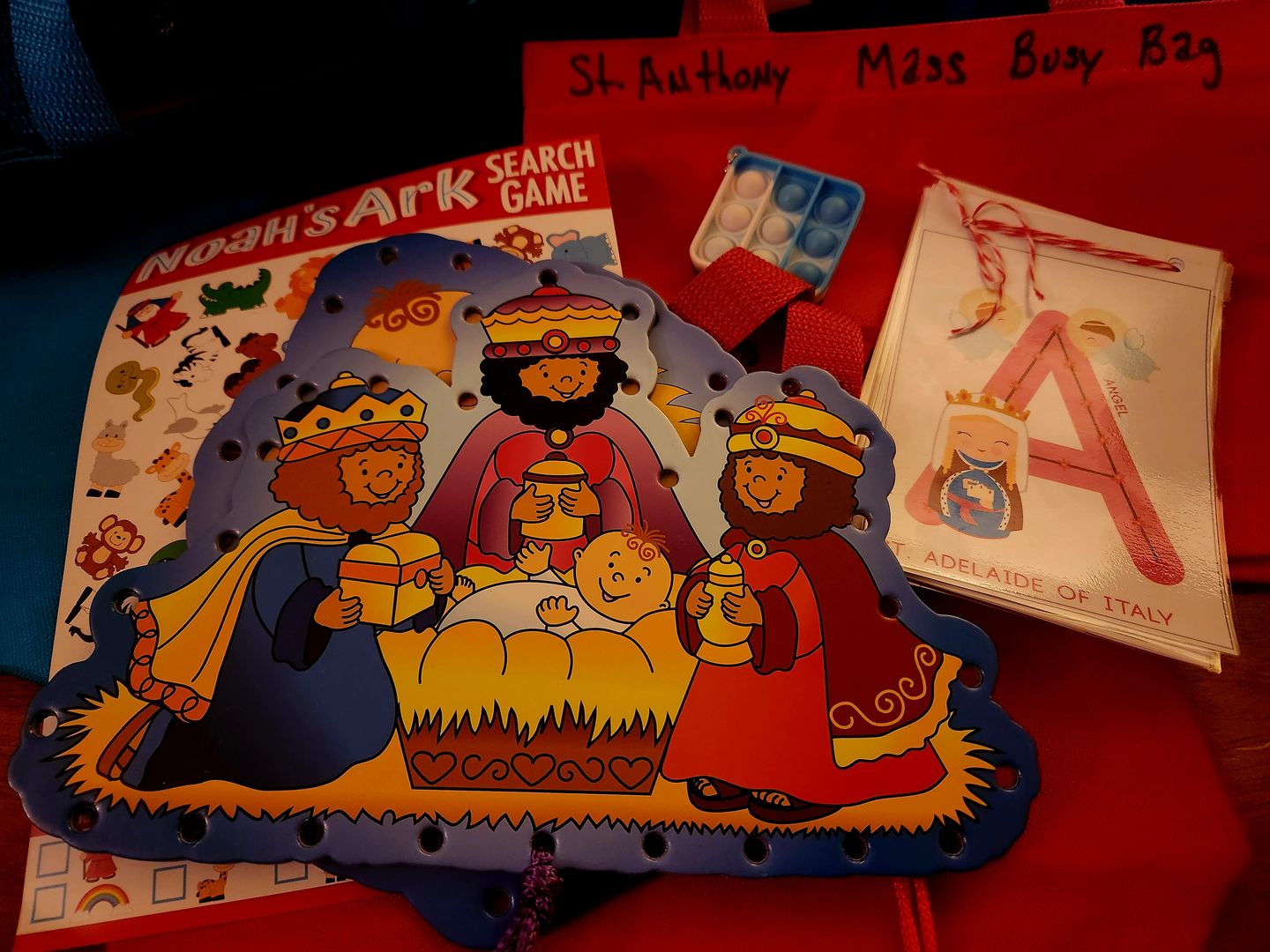 Customer photo review of Saints and Symbols Alphabet Cards - Digital Download