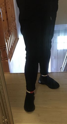 Customer photo review of Caroline Taupe Chino Joggers