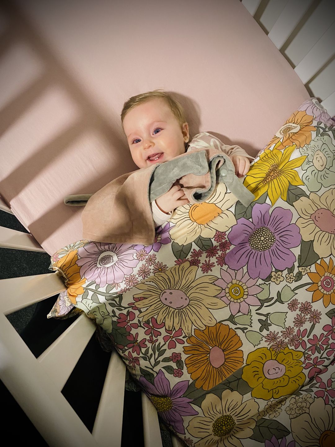 Customer photo review of BiggerBee Throw Blanket ~ Sage Green