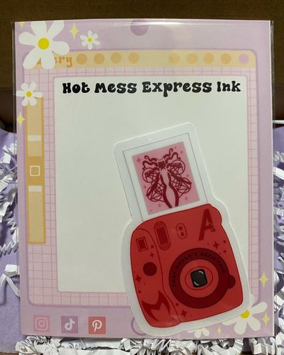 Customer photo review of Chaos Witch Camera CLEAR Sticker