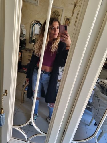 Customer photo review of Cardigan lungo pesante