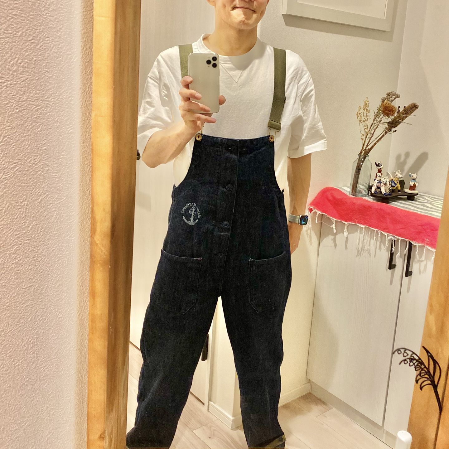 Customer photo review of アメリカンレトロ海軍デッキオーバーオール　デニム