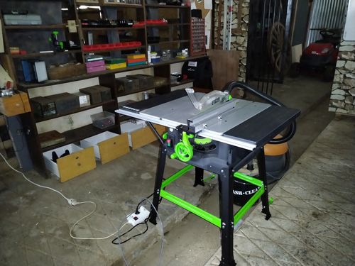 Customer photo review of Scie sur table 255mm Evolution FURY5-S avec Lame multi-matériaux TCT