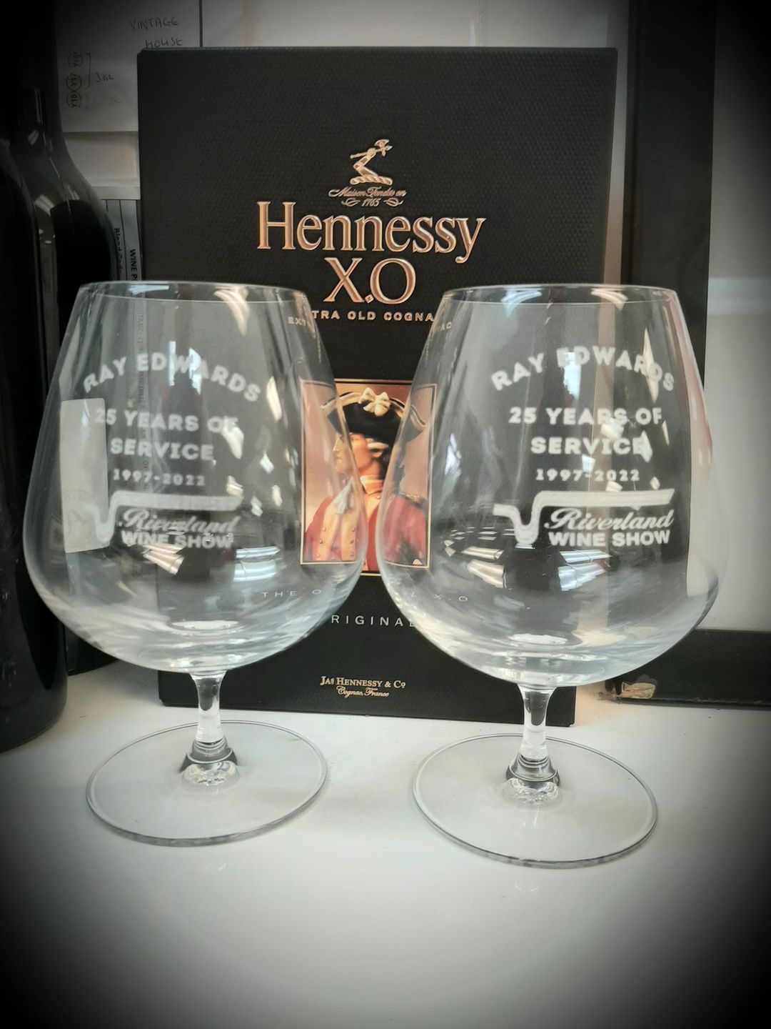 Customer photo review of Engraved 610ml Brandy Balloon - Germany Crystal Glass