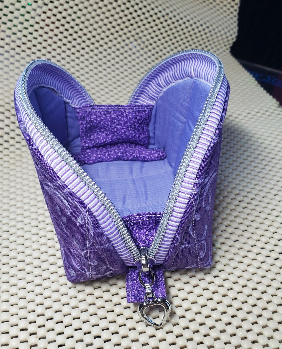 Customer photo review of Purple Stripes - #5 Silver Nylon Coil Zipper Tape