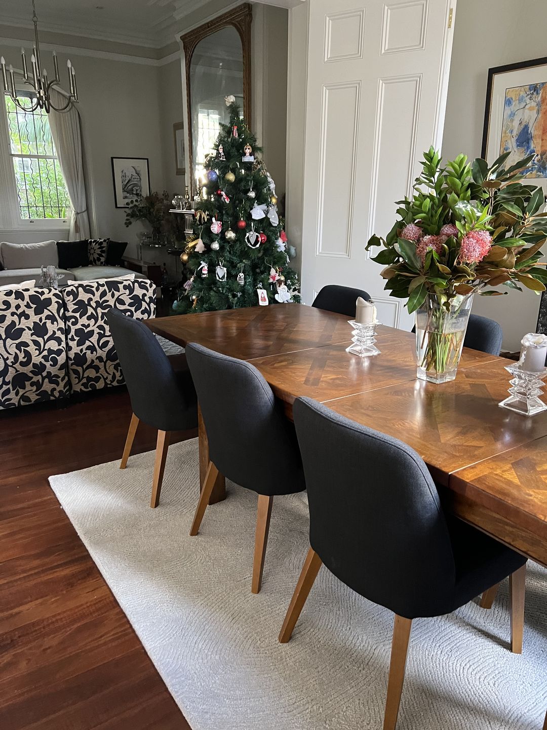 Customer photo review of Loren Almon 01 Platinum Wool Rug