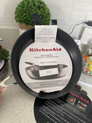 Customer photo review of KitchenAid Hard Anodized Nonstick Frying Pan/Skillet, 12.25 Inch, Onyx Black NOVEMBER 15TH ITEM 95