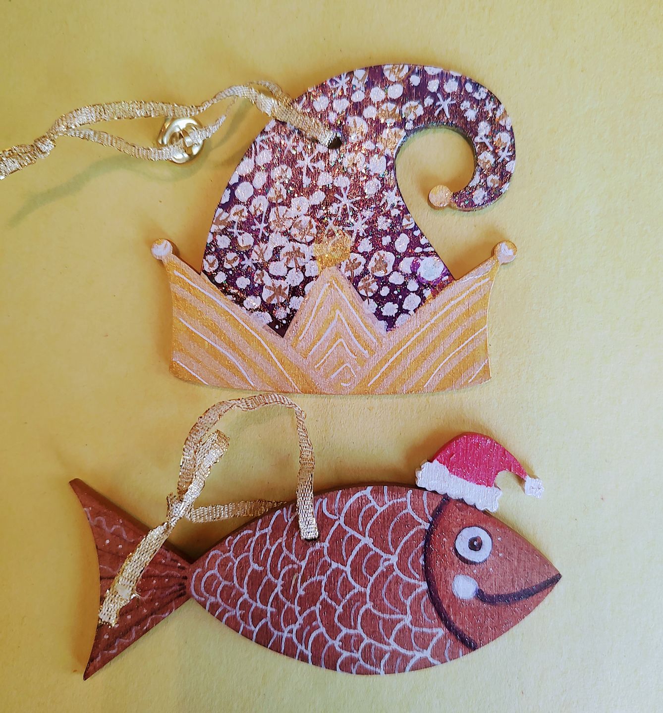 Customer photo review of Unfinished Wood Fish Shape Silhouette - Craft- up to 24" DIY