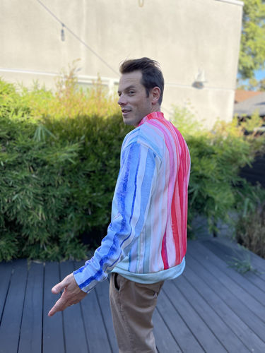 Customer photo review of Unisex Climate Stripes Jacket