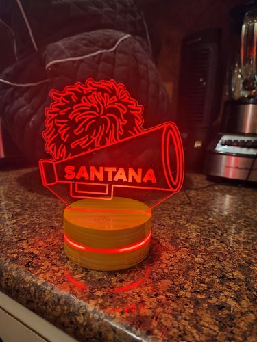 Customer photo review of Personalized Sports Themed Night Light