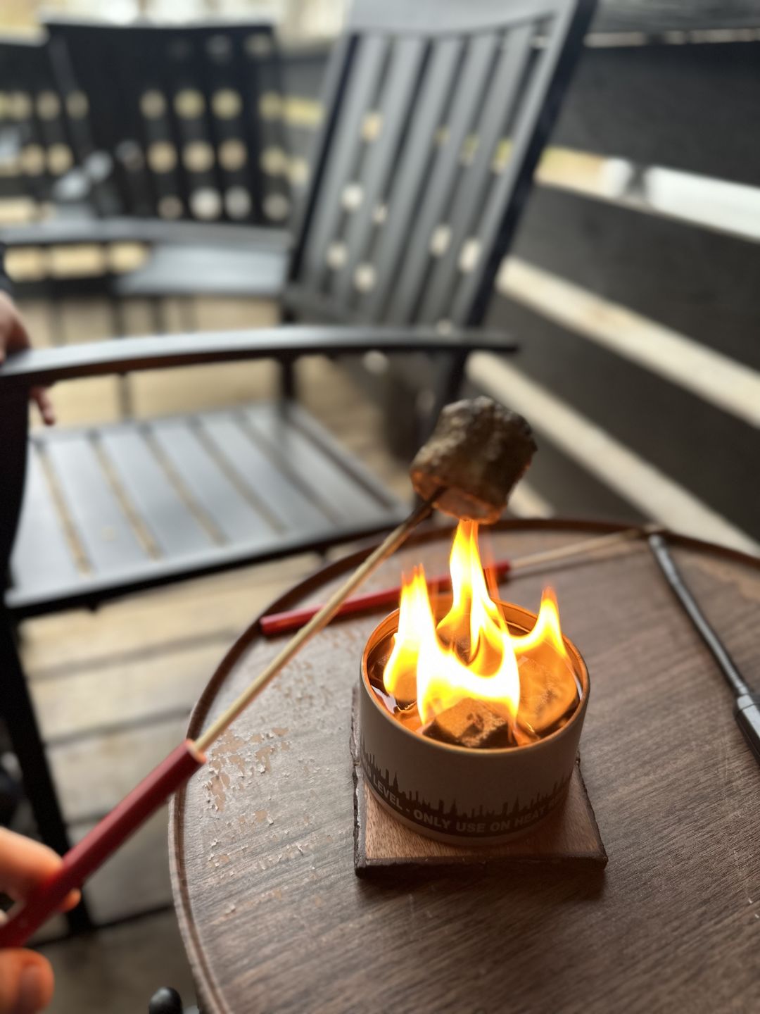 Customer photo review of Portable Reusable Skewer 4 Pack