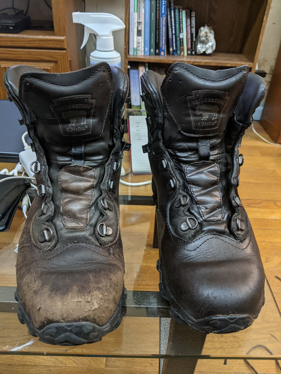 Customer photo review of Clyde’s Leather Recoloring Balm