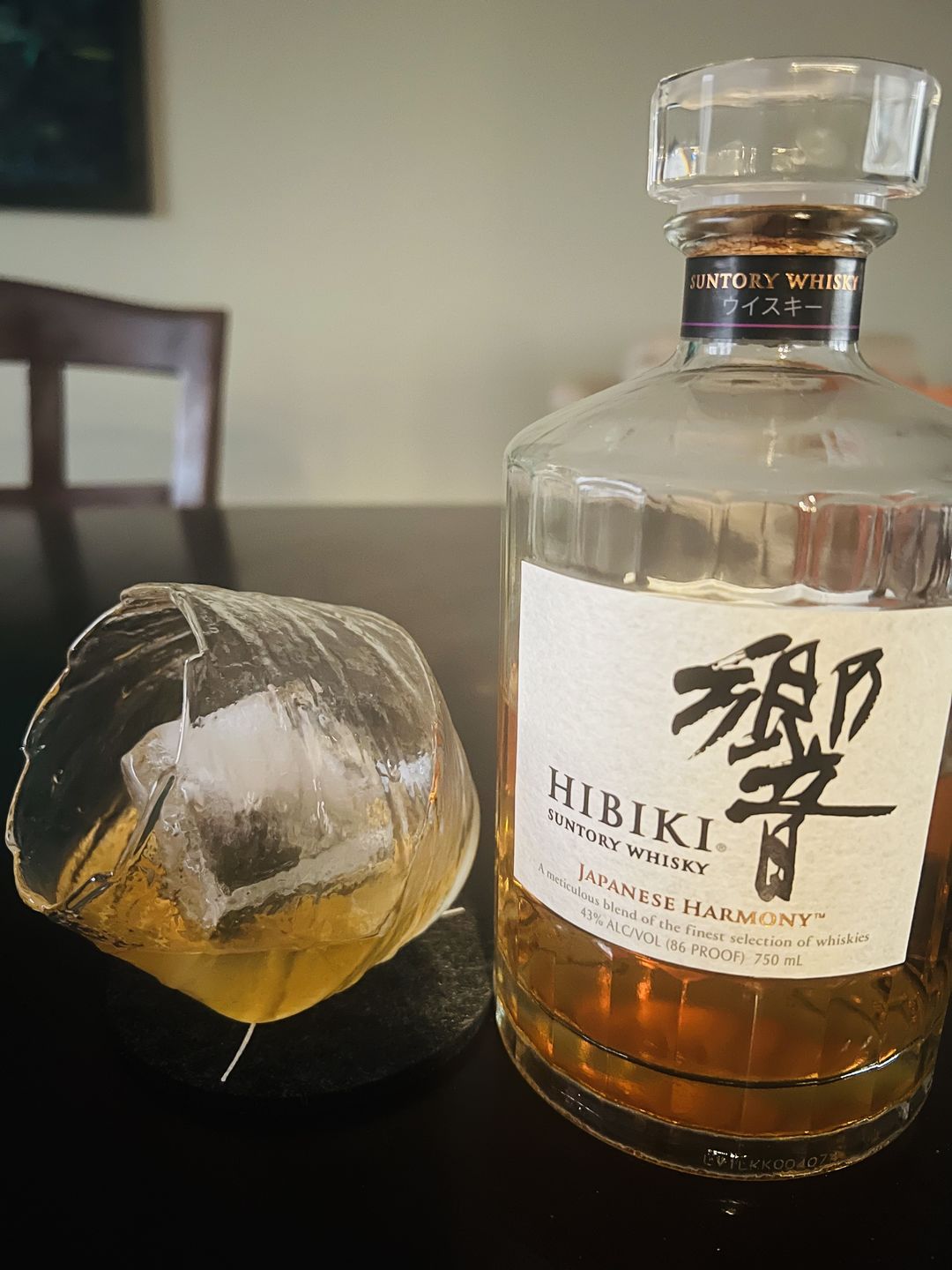 Customer photo review of Suisei - Handmade Japanese EDO Kiriko Whiskey Glass