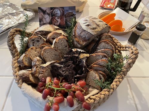 Customer photo review of Fig and Olive Sourdough