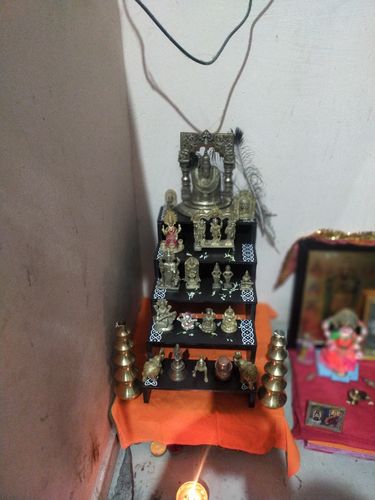 Customer photo review of Wooden 5 Step Deity Stand / Pooja Stand