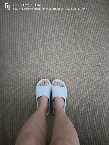 Customer photo review of The Cushy Slides™