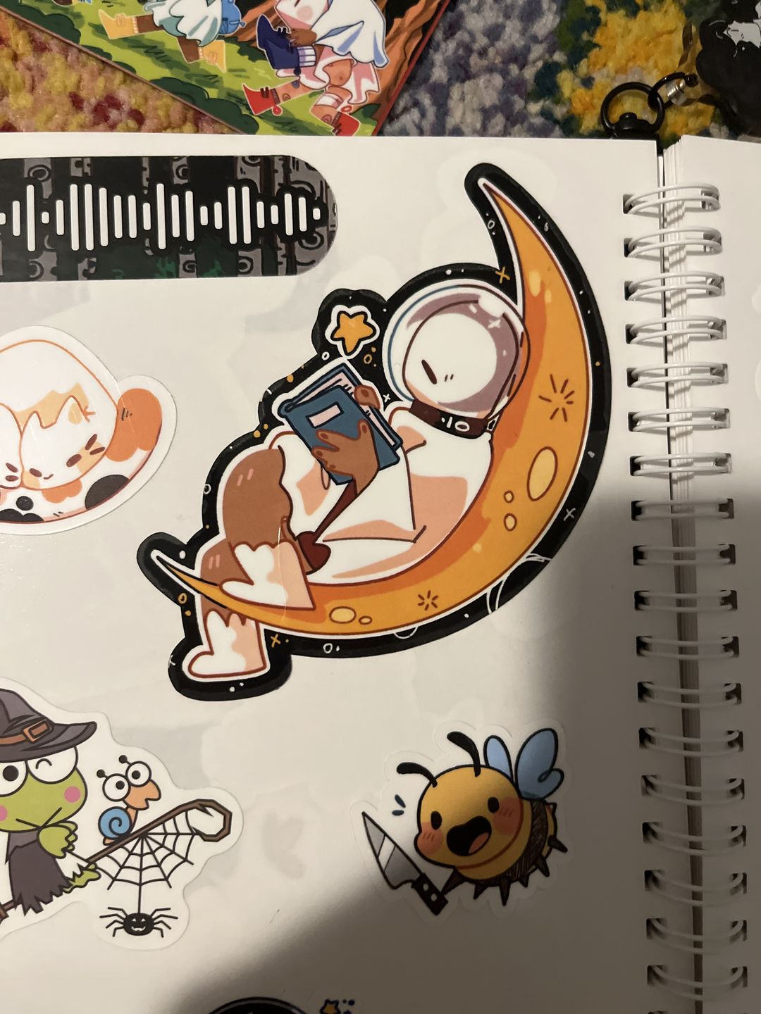 Customer photo review of Cute Space Ghost Stickers! : V5