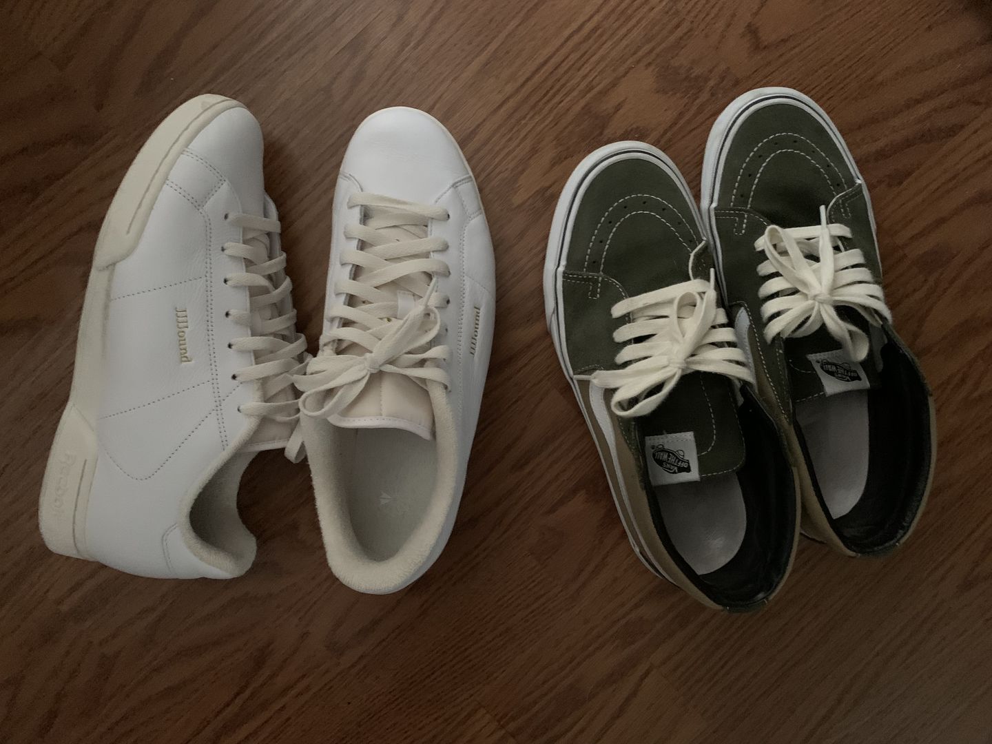 Customer photo review of Flat 100% Cotton Shoe Laces