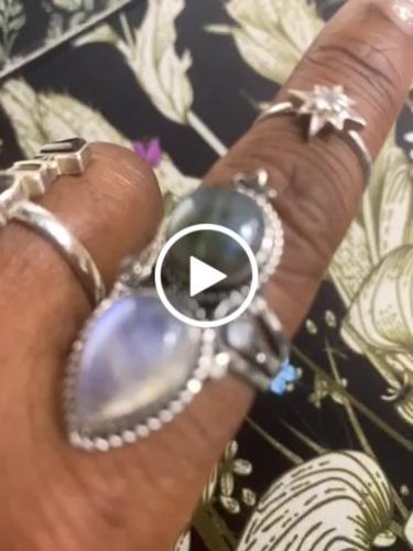 Customer video review of Celestial Moonstone and Labradorite Silver Ring