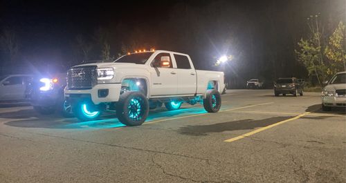 Customer photo review of Premium RGB+W Wheel Lights