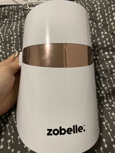 Customer photo review of Zobelle Glow LED Light Therapy Mask - At-Home LED Light Therapy
