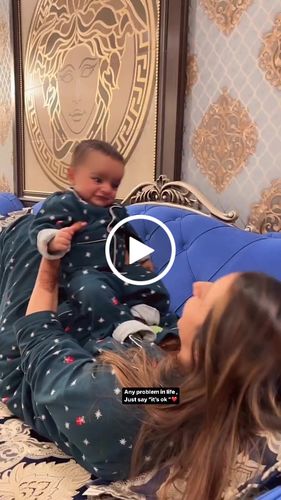 Customer video review of Christmas Party Blue Maternity & Nursing Night Suit Sets (Set of 2-MOM & BABY)