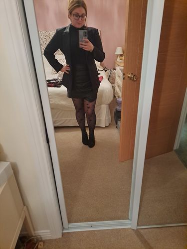 Customer photo review of Long Sleeve High Neck 'Helena' Bodysuit With Zip Back
