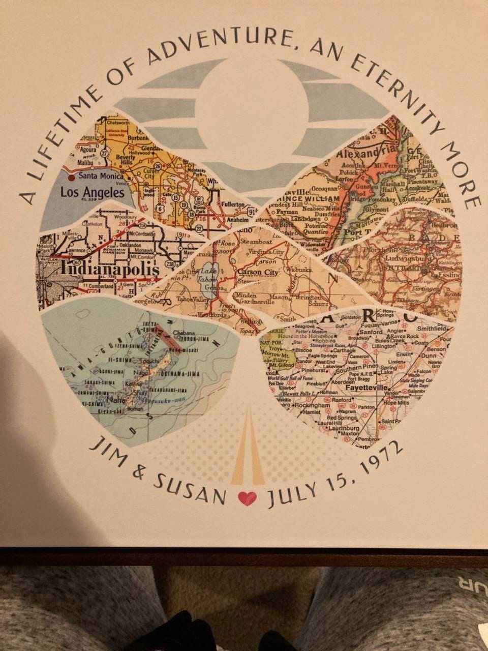 Customer photo review of Wanderlust Map [Digital Only]