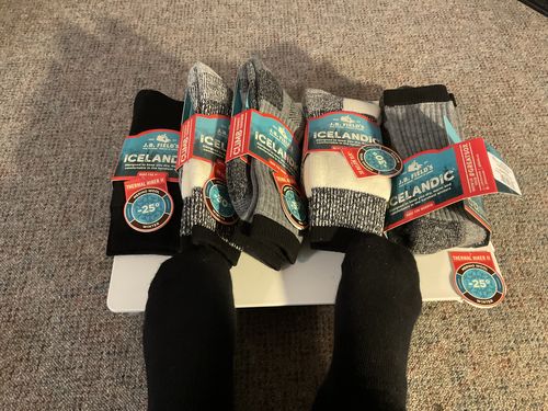 Customer photo review of J.B. Field's Best Of Winter Socks (Assorted 3PK)