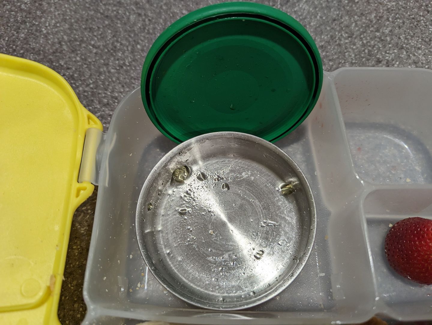 Customer photo review of ecococoon Stainless Steel Snack Pots - Emerald Green
