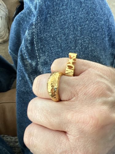 Customer photo review of F*CK Ring - Gold