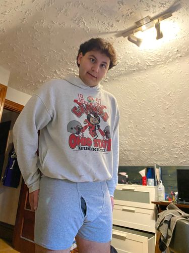 Customer photo review of Vintage Boston Bull Dogs Hockey Lee Ultraweight Sweatshirt Size XL
