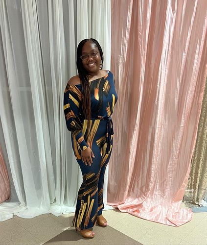 Customer photo review of Amara 2pc Cropped Set (Navy)