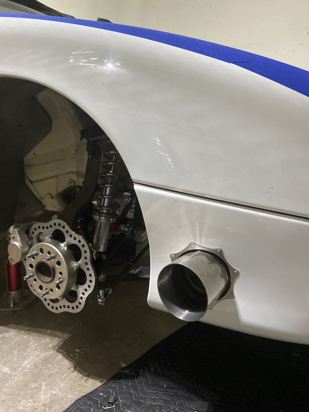Customer photo review of Stainless Steel Exhaust Trim Ring (Single, 3"-5")